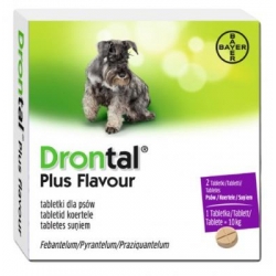 BAYER DRONTAL PLUS FLAVOUR 150mg+144mg+50mg dla PSA op.2 tab